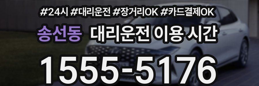 송선동 대리운전 이용 시간