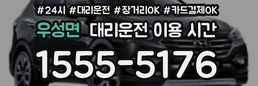 우성면 대리운전 이용 시간