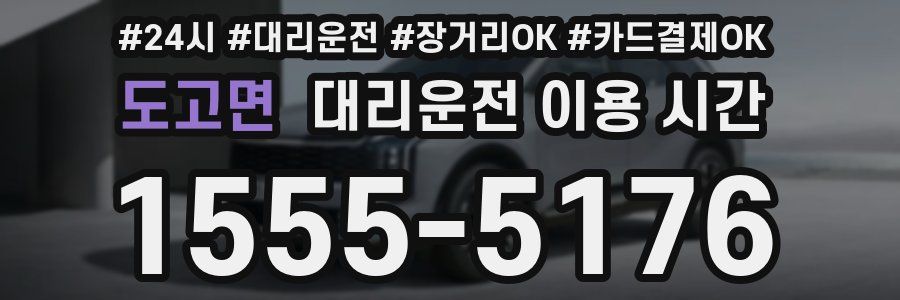 도고면 대리운전 이용 시간