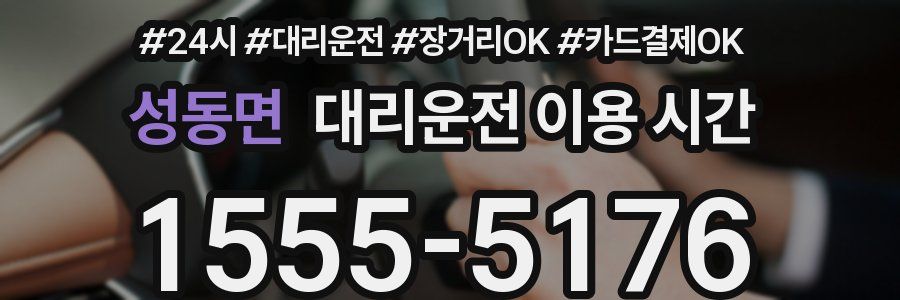 성동면 대리운전 이용 시간