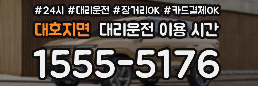 대호지면 대리운전 이용 시간