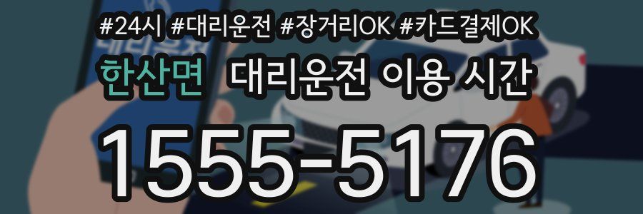 한산면 대리운전 이용 시간