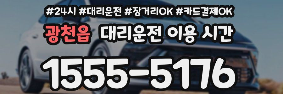 광천읍 대리운전 이용 시간