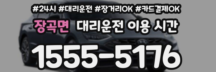 장곡면 대리운전 이용 시간