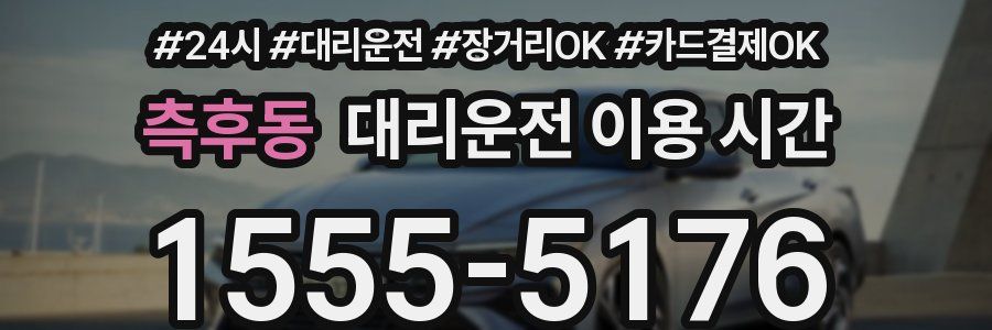 측후동 대리운전 이용 시간