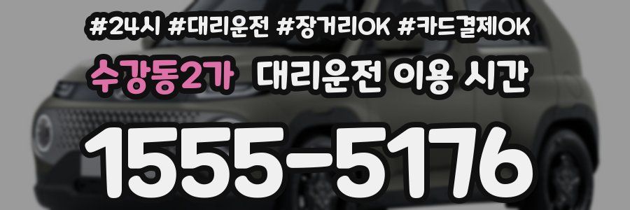 수강동2가 대리운전 이용 시간