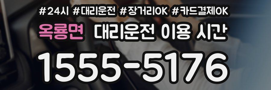 옥룡면 대리운전 이용 시간
