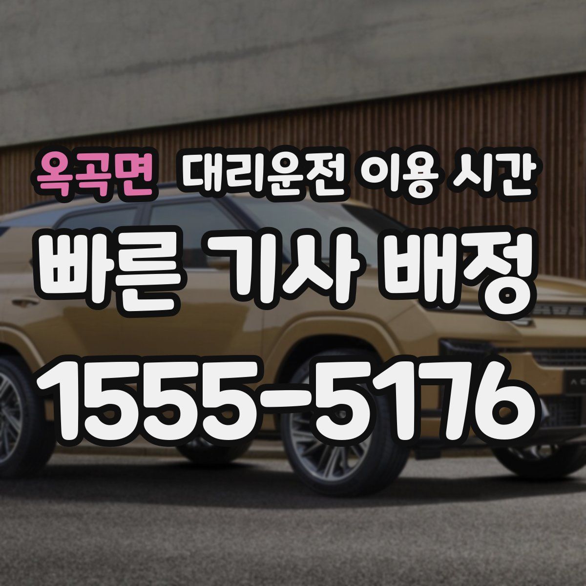 옥곡면 대리운전 이용 시간