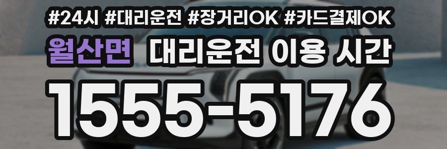 월산면 대리운전 이용 시간