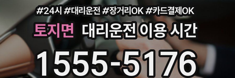 토지면 대리운전 이용 시간