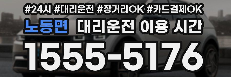 노동면 대리운전 이용 시간