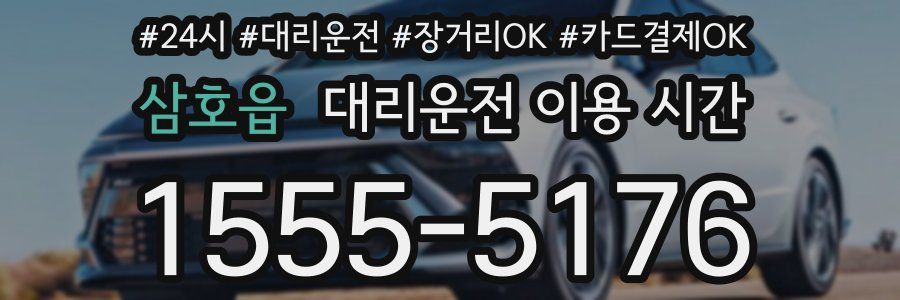 삼호읍 대리운전 이용 시간