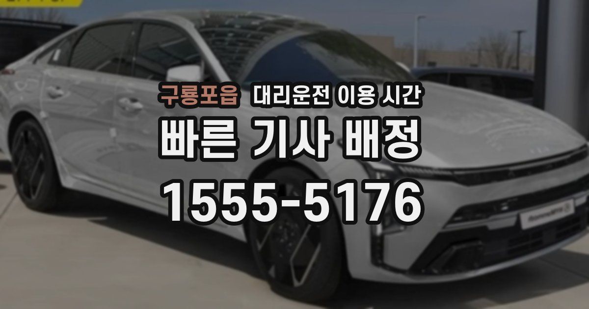 구룡포읍 대리운전 이용 시간