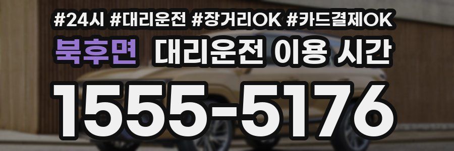 북후면 대리운전 이용 시간