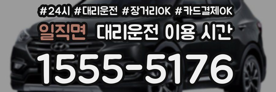 일직면 대리운전 이용 시간