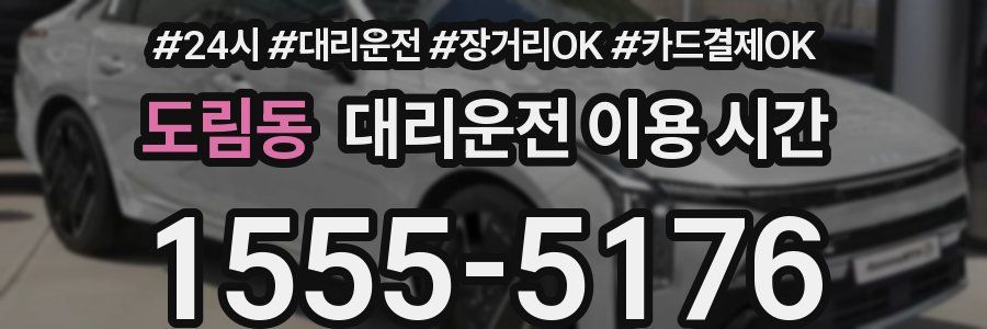 도림동 대리운전 이용 시간