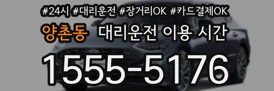 양촌동 대리운전 이용 시간