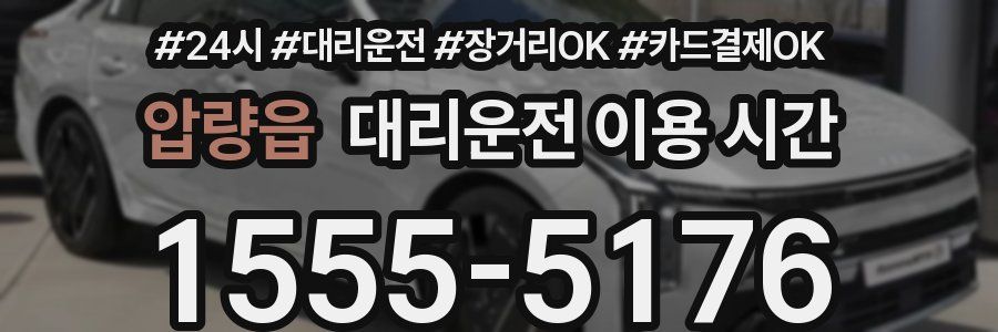 압량읍 대리운전 이용 시간