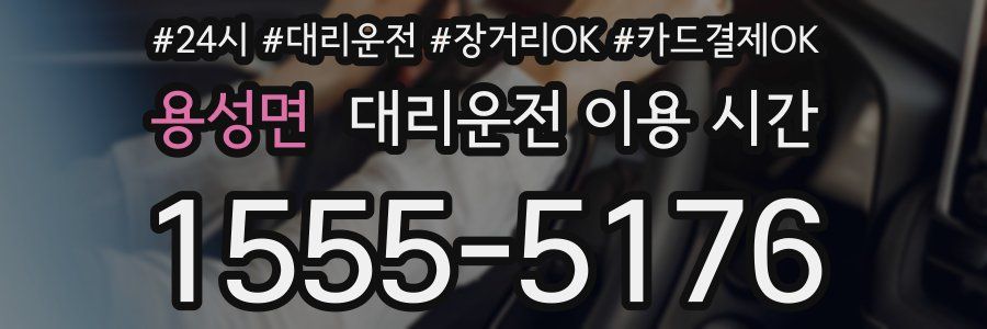 용성면 대리운전 이용 시간
