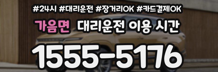 가음면 대리운전 이용 시간