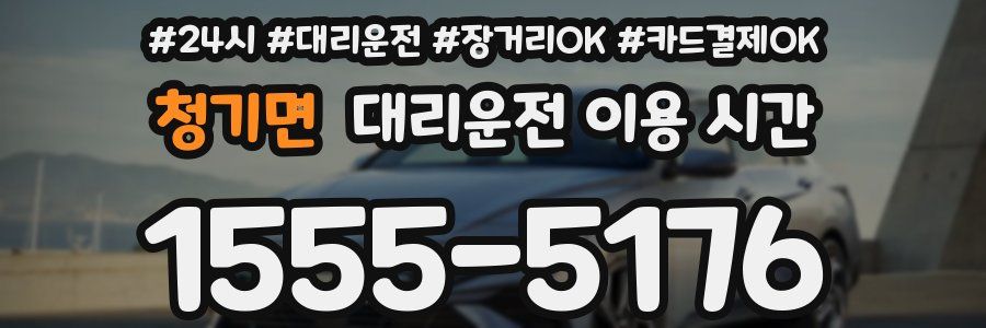 청기면 대리운전 이용 시간