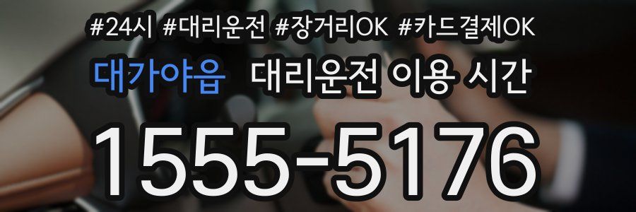 대가야읍 대리운전 이용 시간