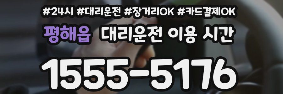 평해읍 대리운전 이용 시간