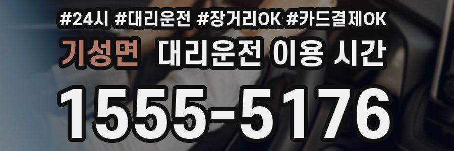 기성면 대리운전 이용 시간
