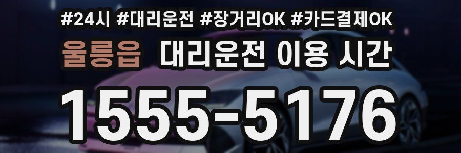 울릉읍 대리운전 이용 시간