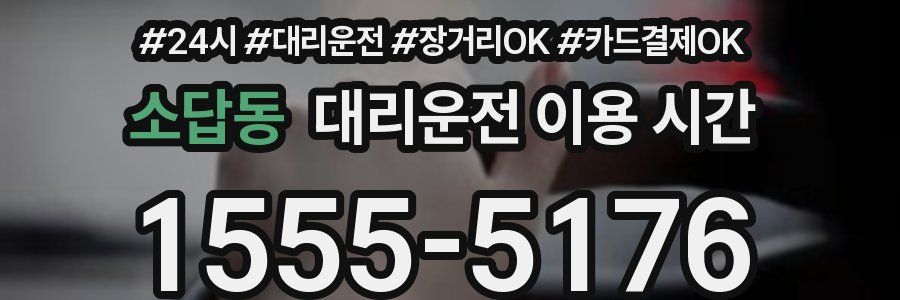 소답동 대리운전 이용 시간