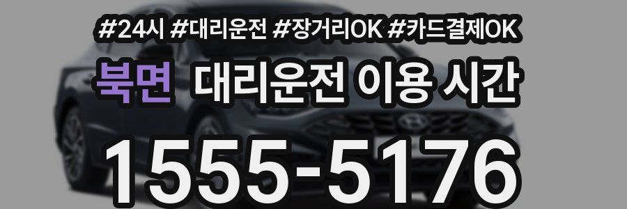북면 대리운전 이용 시간