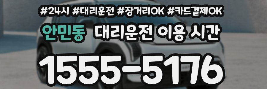 안민동 대리운전 이용 시간