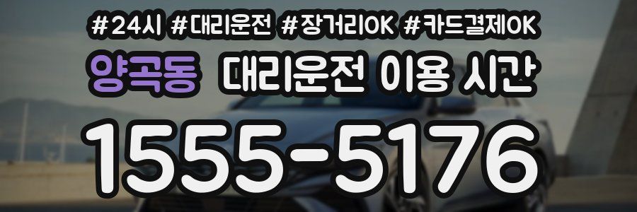 양곡동 대리운전 이용 시간