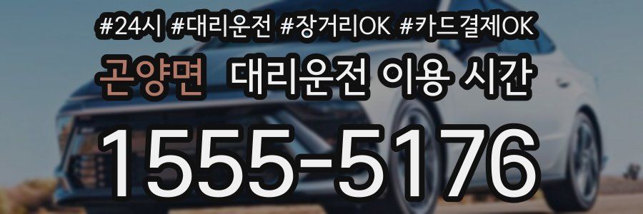 곤양면 대리운전 이용 시간