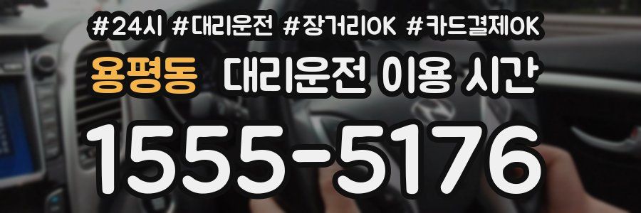 용평동 대리운전 이용 시간