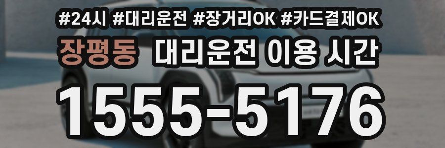 장평동 대리운전 이용 시간