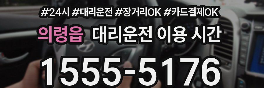 의령읍 대리운전 이용 시간