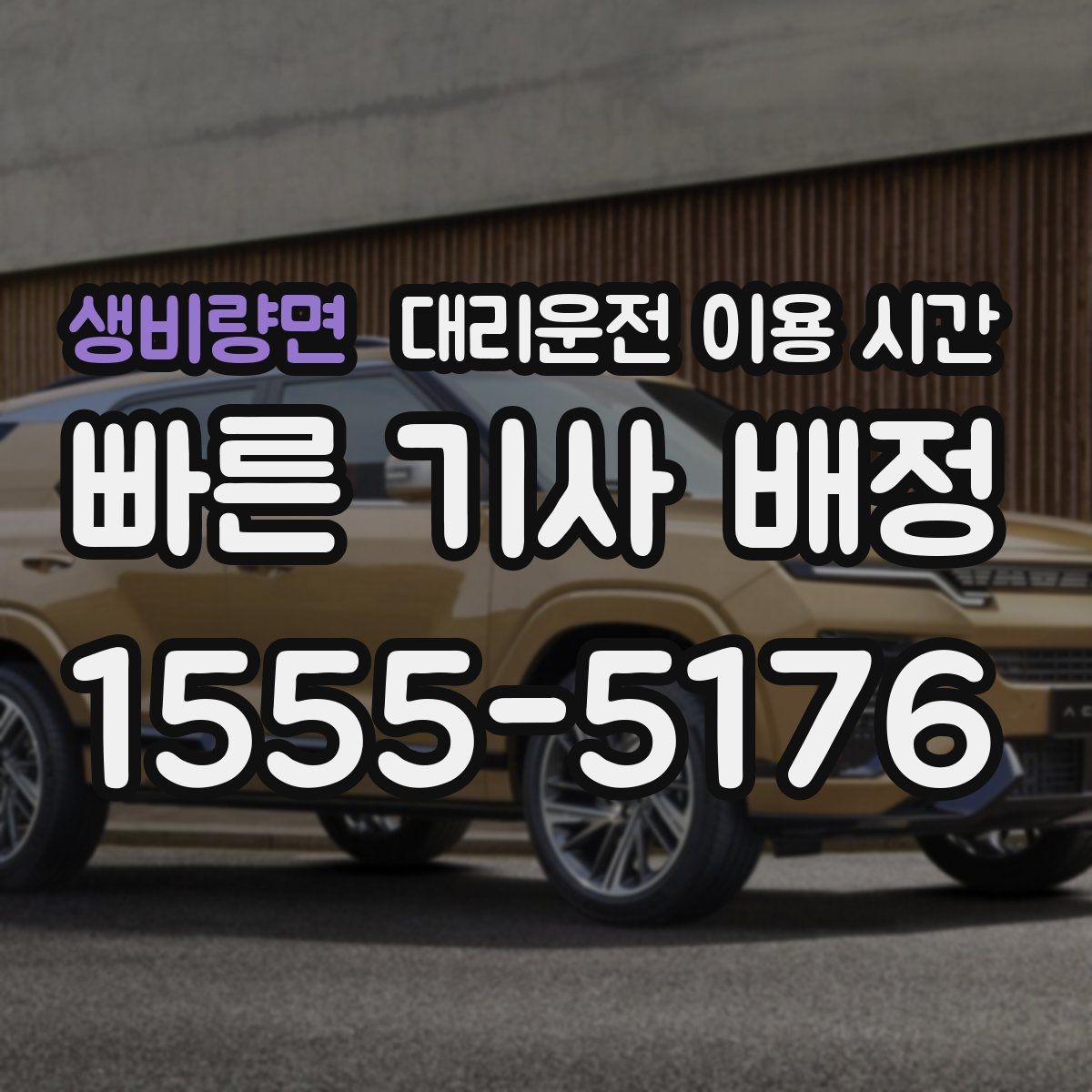 생비량면 대리운전 이용 시간 고속도로 진입 전 상담이 필요한 경우