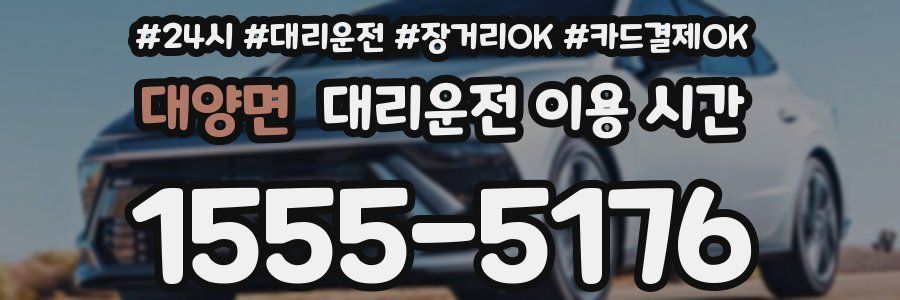 대양면 대리운전 이용 시간