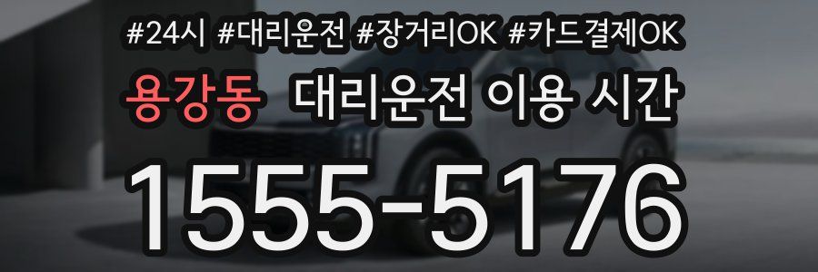 용강동 대리운전 이용 시간