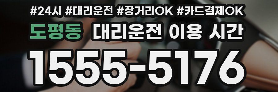 도평동 대리운전 이용 시간