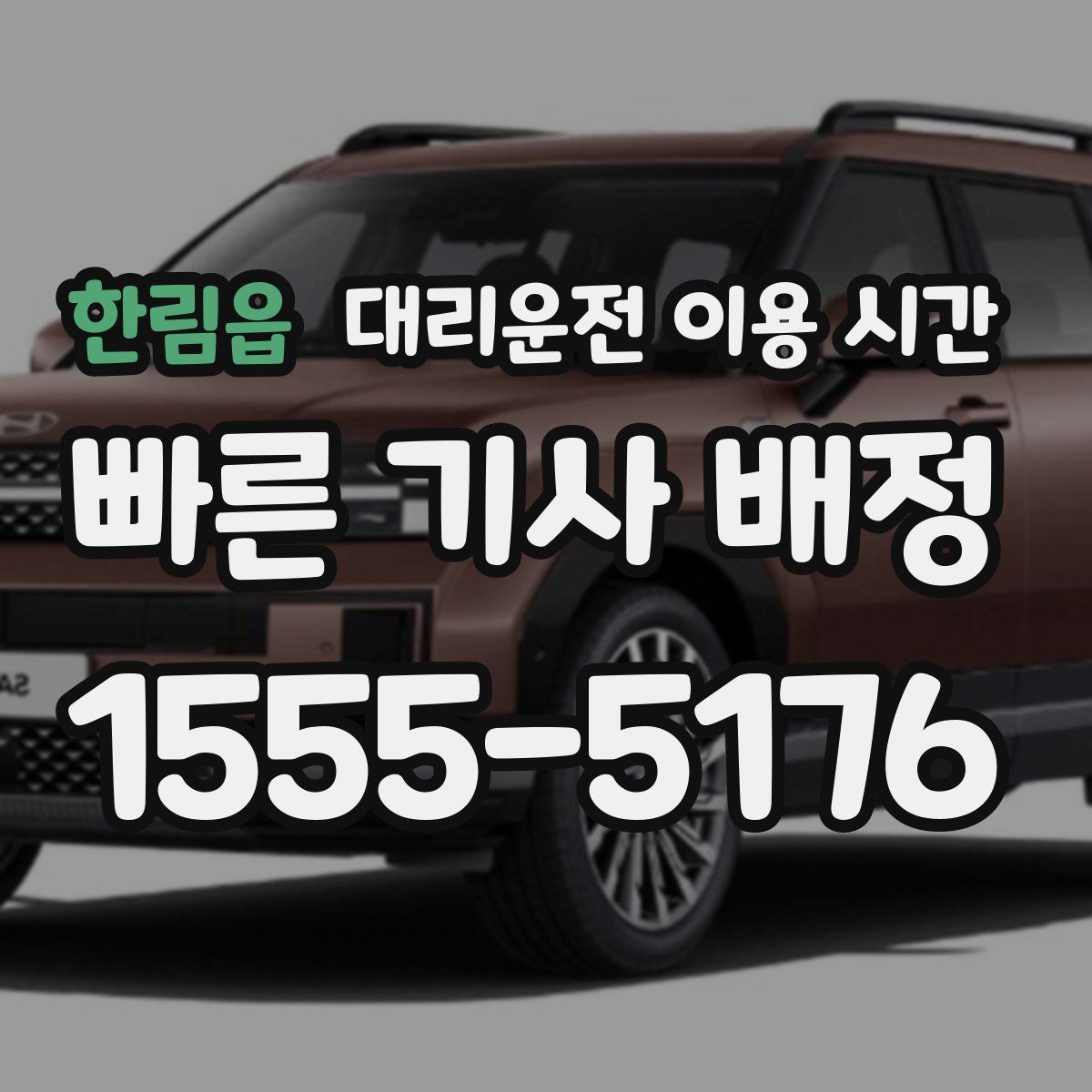 한림읍 대리운전 이용 시간