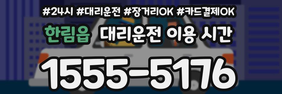 한림읍 대리운전 이용 시간