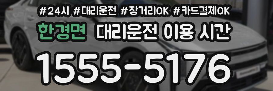 한경면 대리운전 이용 시간