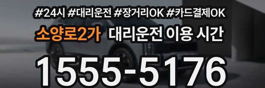 소양로2가 대리운전 이용 시간