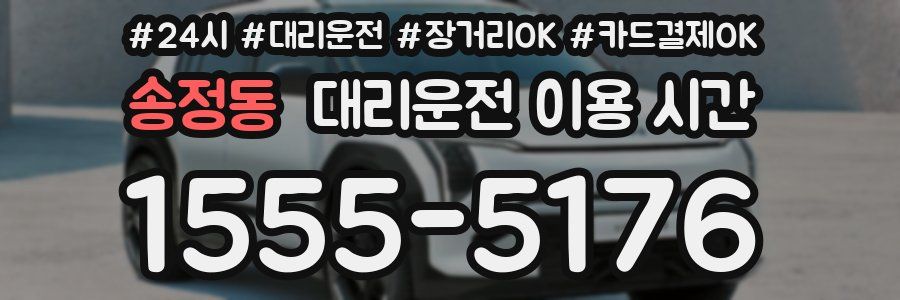 송정동 대리운전 이용 시간