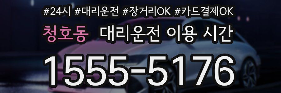 청호동 대리운전 이용 시간