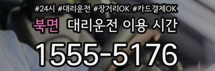 북면 대리운전 이용 시간