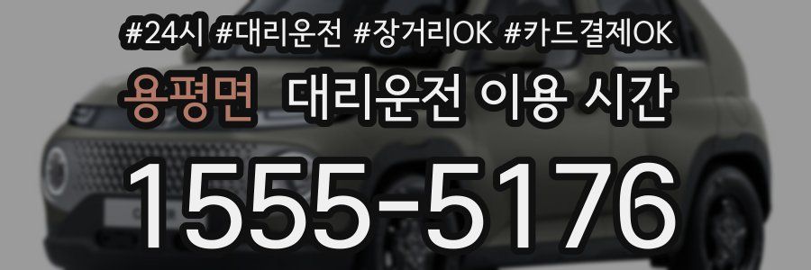 용평면 대리운전 이용 시간