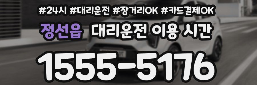 정선읍 대리운전 이용 시간